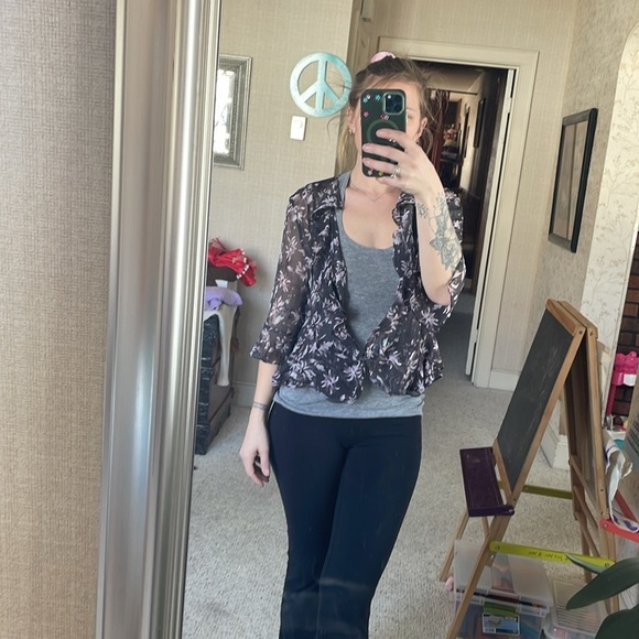 Jones New York Flora Silk y2k 90s Blouse - Picture 6 of 14